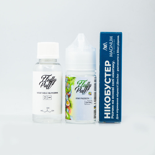Набір Fluffy Puff Salt 30мл (Kiwi Passion Ice)