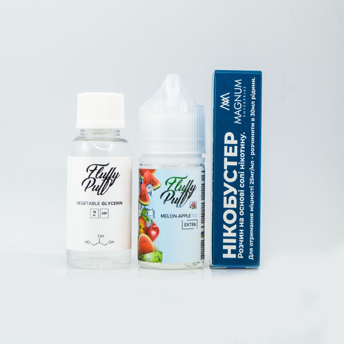 Набір Fluffy Puff Salt 30мл (Melon Apple Ice)