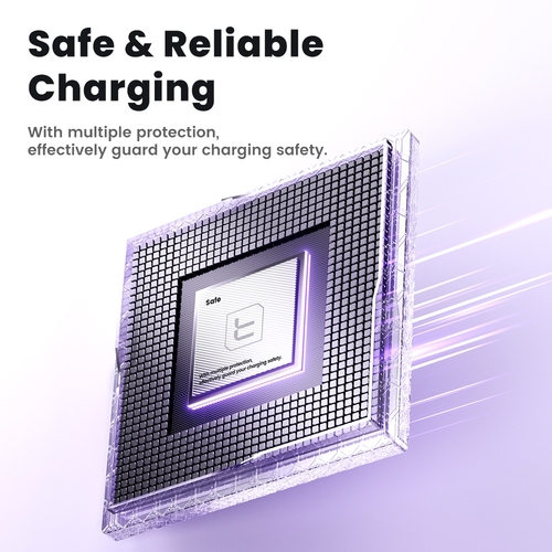 Павербанк Toocki Power Bank with Cables 10000mAh 35W (Purple)