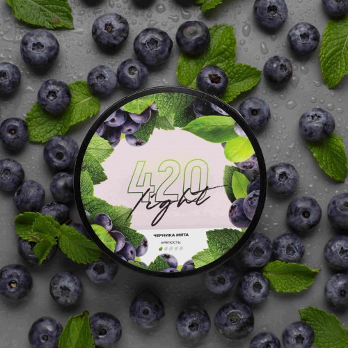 Табак для кальяна 420 Light 40g (Черника Мята)
