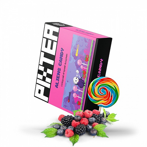Табак для кальяну Кальянна чайна суміш Pixtea 50g (Aliens Candy)