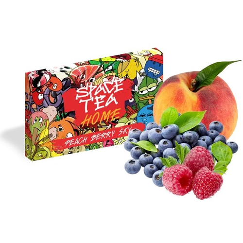 Табак для кальяна Кальянная чайная смесь Space Tea Home 40g (Peach Berry Sky)