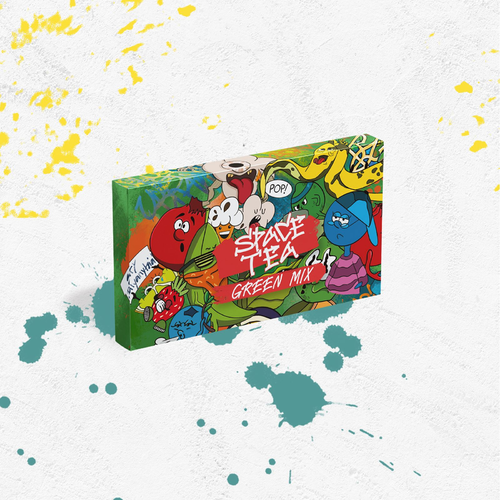 Табак для кальяна Кальянная чайная смесь Space Tea 40g (Green Mix)