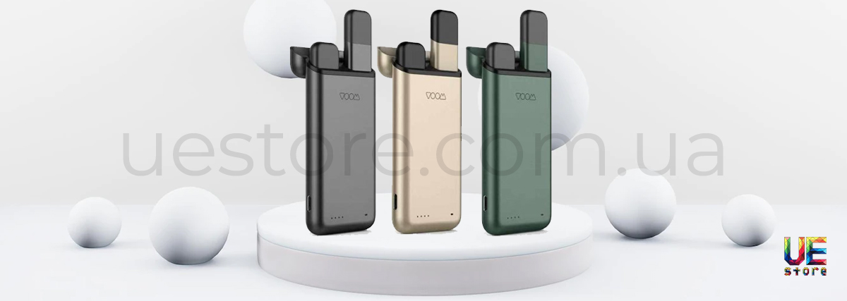 Дизайн портативного вейпа VOOM Starter Kit Pro с зарядным кейсом