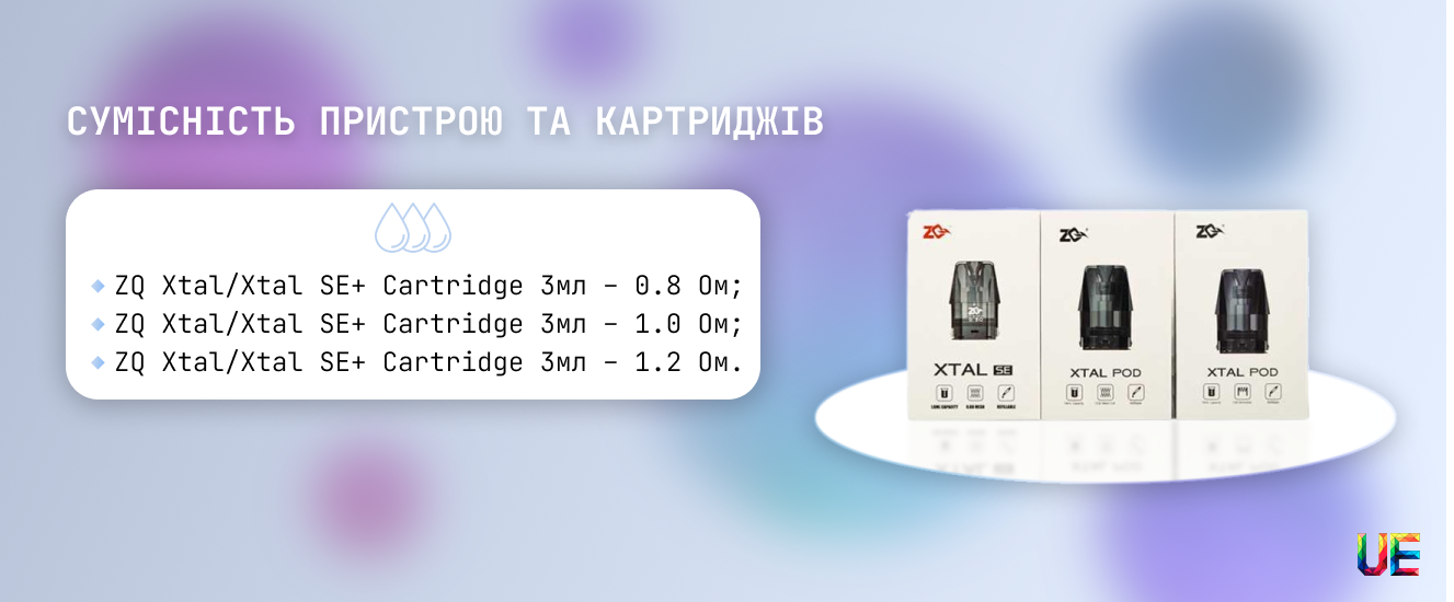 Совместимые расходники и картриджи для ZQ XTAL SE+