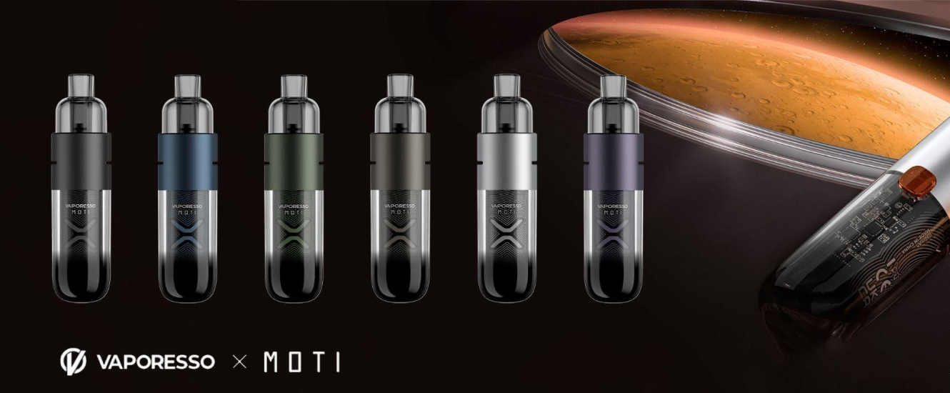 Доступные варианты расцветок корпуса Vaporesso Moti X Mini